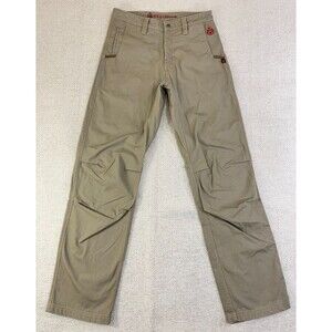 Justin FR Work Pants Men's 33x35 CAT 2 Beige Ripstop Straight Utility Workwear
